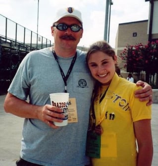 Kara and Dad (Bruce) Junior USAs 2004