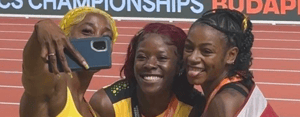 Richardon, Jackson, Fraser-Pryce Selfie